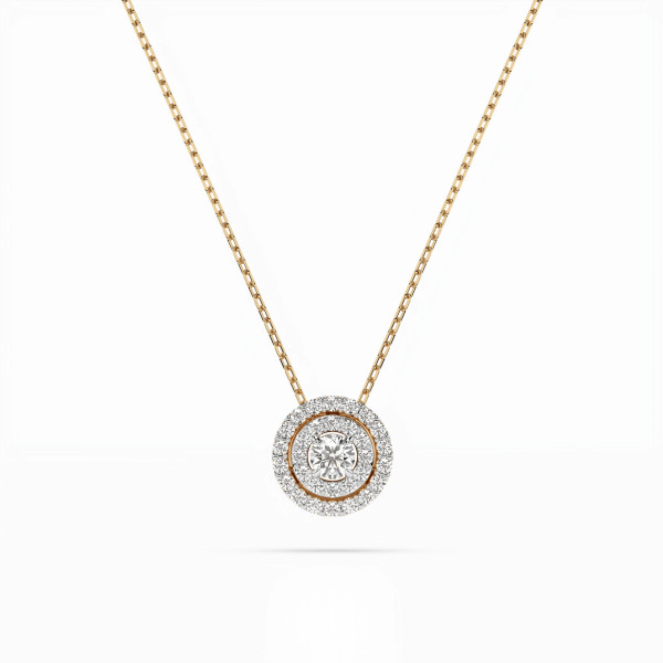 Cara колие с диаманти 0.09+0.15 ct – ЗЛАТНО БИЖУ 14К K104-10043Y/14K