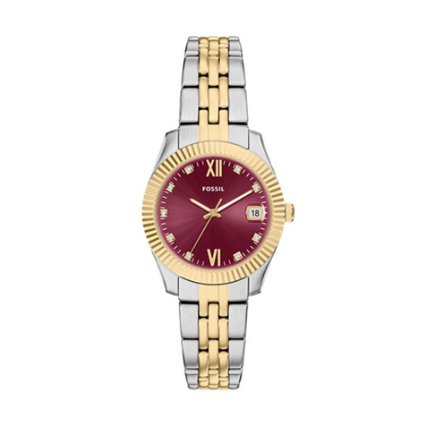 часовник fossil es5461 дамски розов циферблат цветна верижка classicwatches.bg