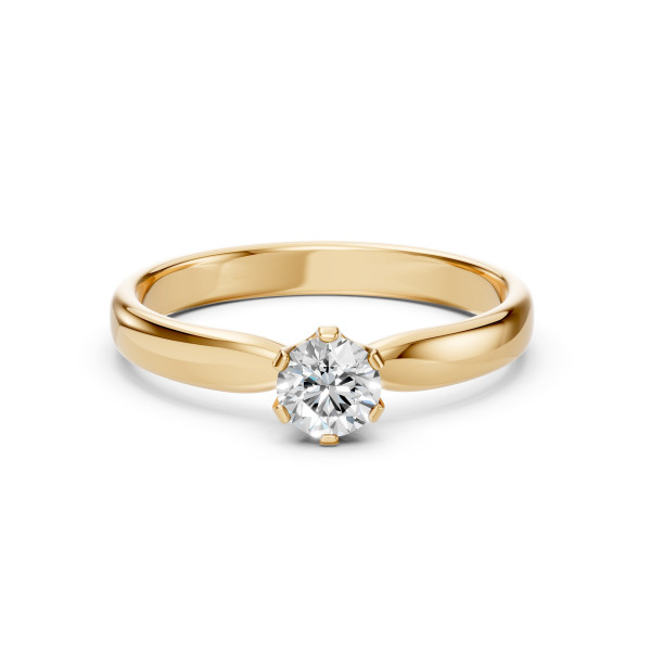 CARA Златен пръстен с диамант 0.45 ct GIA сертификат K101-10040Y