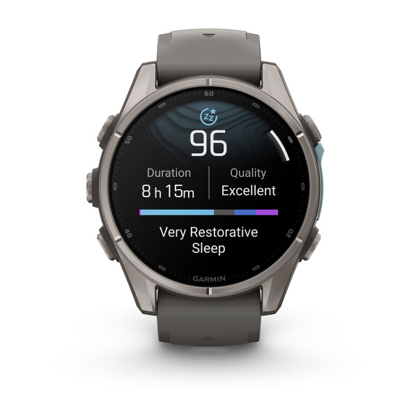 Garmin Fenix 9 Titanium с Pebble Grey силиконова каишка 010-04761-11