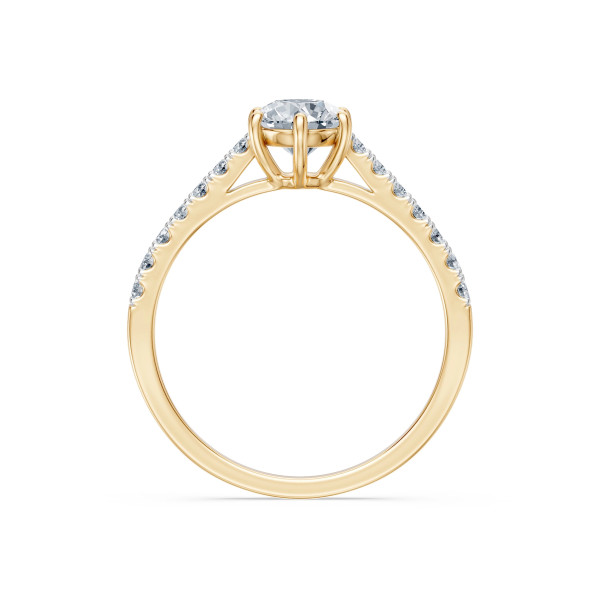 Cara пръстен с диаманти 0.70+0.25 ct GIA сертификат – ЗЛАТНО БИЖУ 14К K101-10093Y(5.7)/14K