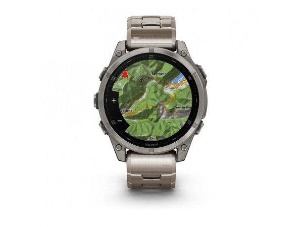 GARMIN FENIX 8 47MM AMOLED SAPPHIRE TITANIUM С VENTED ТИТАНИЕВА КАИШКА 010-02904-40