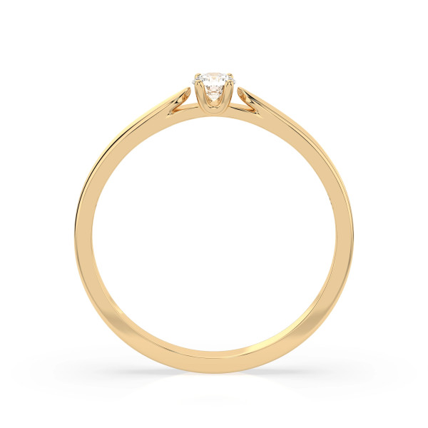 Cara пръстен с диамант 0.08 ct – ЗЛАТНО БИЖУ 14К K101-10046Y(2.7)/14K