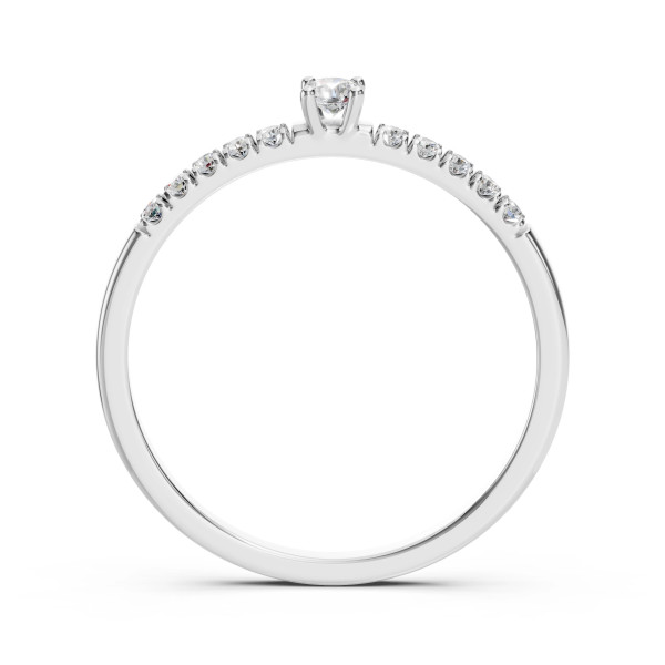 Cara пръстен с диаманти 0.07+0.10 ct – ЗЛАТНО БИЖУ 14К K101-10126/2W(2.6)/14K