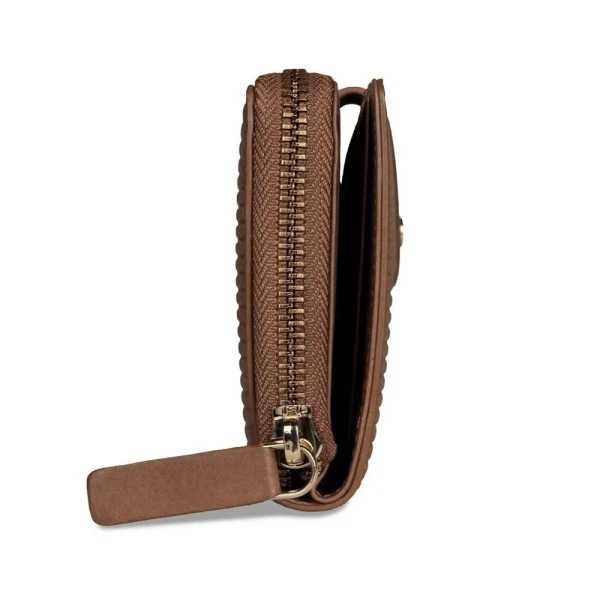 Дамски портфейл Bugatti - Noemi Long, RFID защита, кафяв