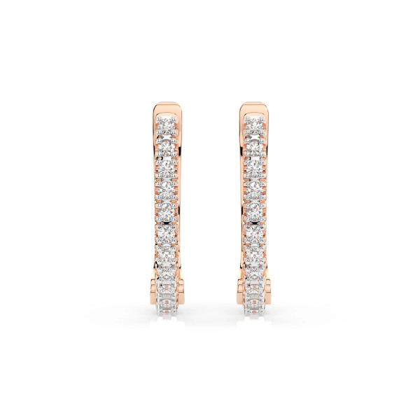 Cara обеци с диаманти 0.18 ct – ЗЛАТНО БИЖУ 14К K102-10076R/14K