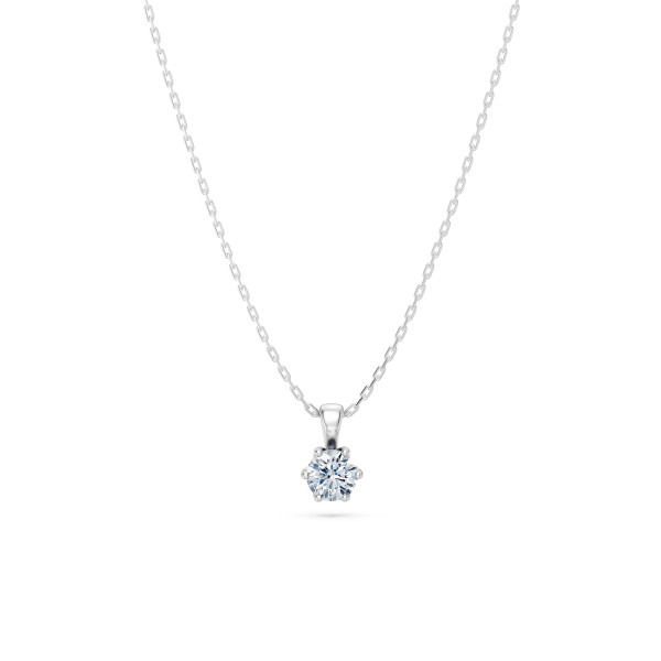 Cara колие с диамант 0.30 ct GIA сертификат – ЗЛАТНО БИЖУ 14К K104-10004W(4.2)/14K