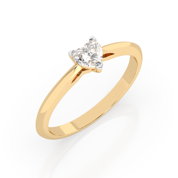 CARA Златен пръстен с диамант 0.30 ct GIA сертификат K101-10190Y  HRT