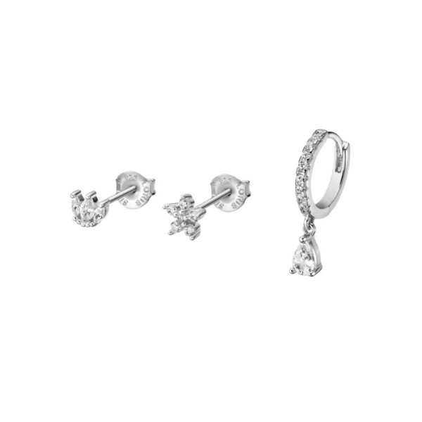 LOTUS SILVER SILVER EARRINGS LP3568-6/1