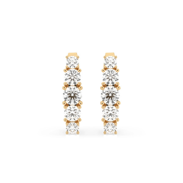 Cara обеци с диаманти 0.30+0.55 ct – ЗЛАТНО БИЖУ 14К K102-10128Y/14K