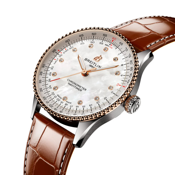 Breitling Navitimer Automatic 36 U17327211A1P1 с корпус от стомана и розово злато – classicwatches.bg