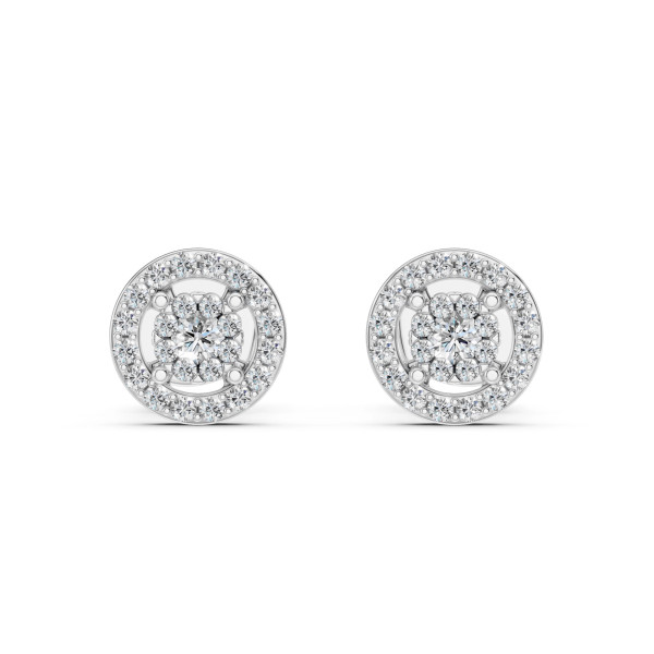 Cara обеци с диаманти 0.06+0.22 ct – ЗЛАТНО БИЖУ 14К K102-10018W(2.0)/14K