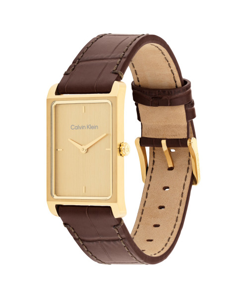 часовник calvin klein 25200530 дамски жълто pvd корпус classicwatches.bg