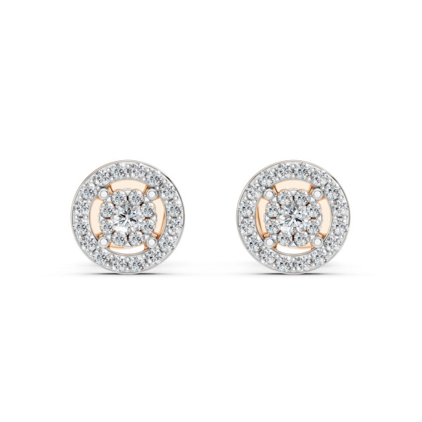 Cara обеци с диаманти 0.06+0.22 ct – ЗЛАТНО БИЖУ 14К K102-10018R(2.0)/14K
