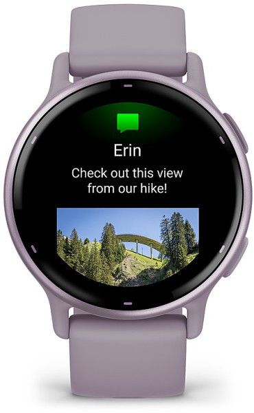 GARMIN vívoactive® 5 - vívoactive® 5 - Metallic Orchid безел с Orchid корпус и силиконова каишка