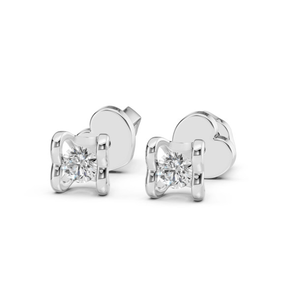 Cara обеци с диаманти 0.20 ct – ЗЛАТНО БИЖУ 14К K102-10013/2W(3.0)/14K