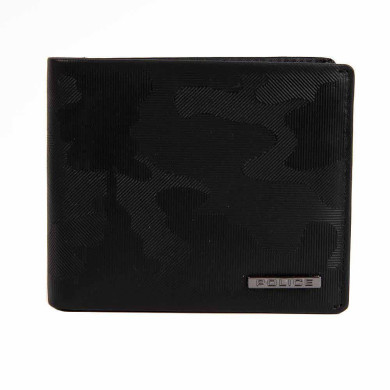 Мъжки портфейл Police - Berryblack Slim, 8 отделения за карти и RFID защита