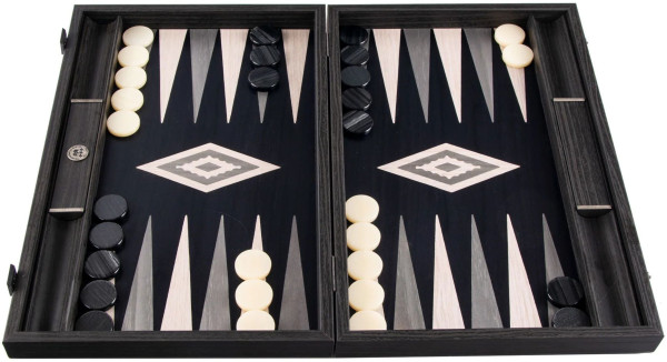 BACKGAMMON FOR GAME MANOPOULOS - VAVONA PEARLY GREY, 60 X 48 CM