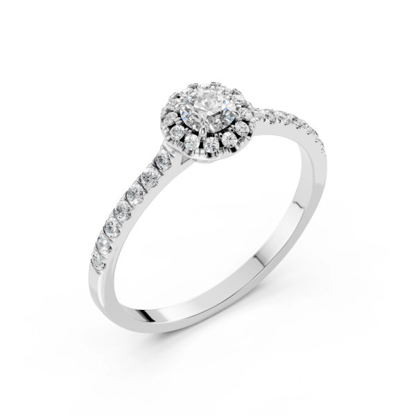 Cara пръстен с диаманти 0.25+0.29 ct – ЗЛАТНО БИЖУ 14К K101-10095W(4.0)/14K