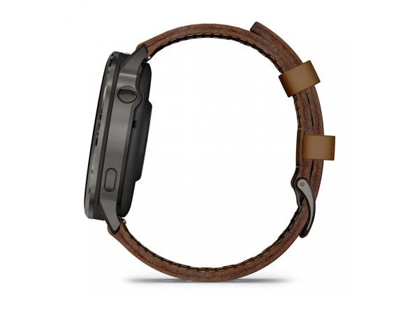 ЧАСОВНИК GARMIN VENU 4 45ММ SLATE С BROWN КОЖЕНА КАИШКА 010-03014-03