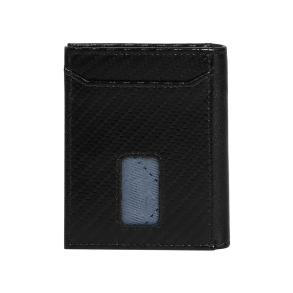 Калъф за карти и документи Bugatti - Secure Slim Carbon, 7 CC, черен