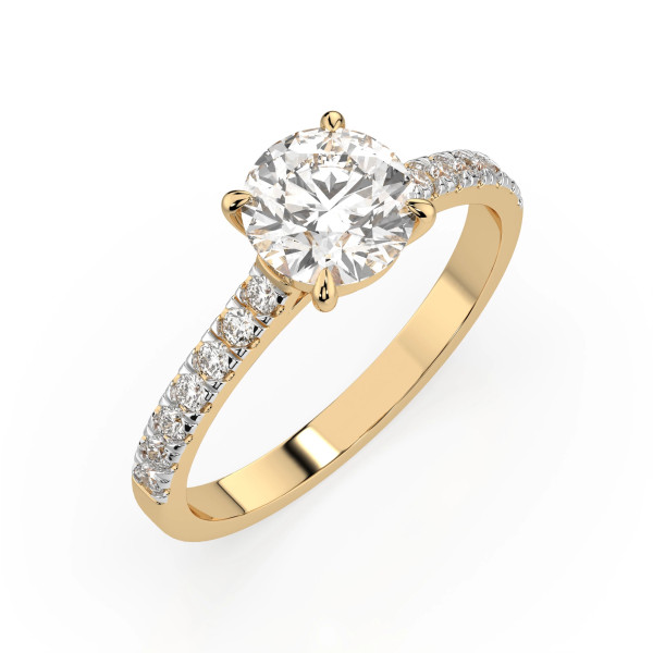 Cara пръстен с диаманти 0.70+0.21 ct GIA сертификат – ЗЛАТНО БИЖУ 14К K101-10094Y(5.7)/14K