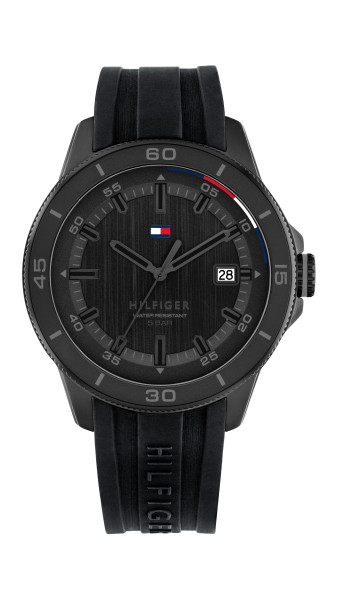 tommy hilfiger 1792226 черен циферблат и силиконова каишка classicwatches.bg