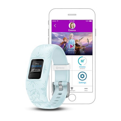 GARMIN ФИТНЕС ГРИВНА VÍVOFIT® JR. 2 DISNEY FROZEN2 - ELSA С РЕГУЛИРУЕМА КАИШКА  010-01909-18