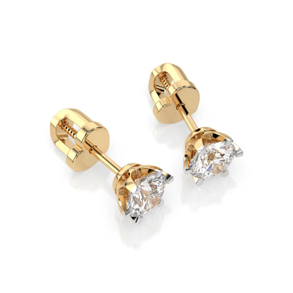 Cara обеци с диаманти 1.00 ct GIA сертификат – ЗЛАТНО БИЖУ 14К K102-10040/1Y(5.1)/14K