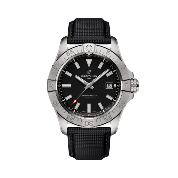 Часовник Breitling A17328101B1X1 с черен циферблат и телешка каишка – classicwatches.bg