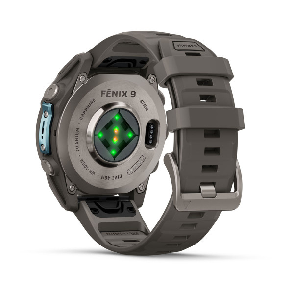 Garmin Fenix 9 Titanium с Pebble Grey силиконова каишка 010-04762-01