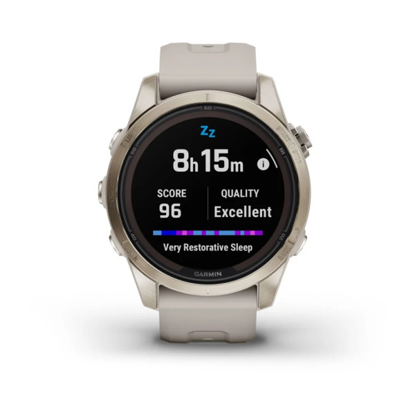 GARMIN FENIX 7S PRO SAPPHIRE SOLAR SOFT GOLD 42MM 010-02776-15