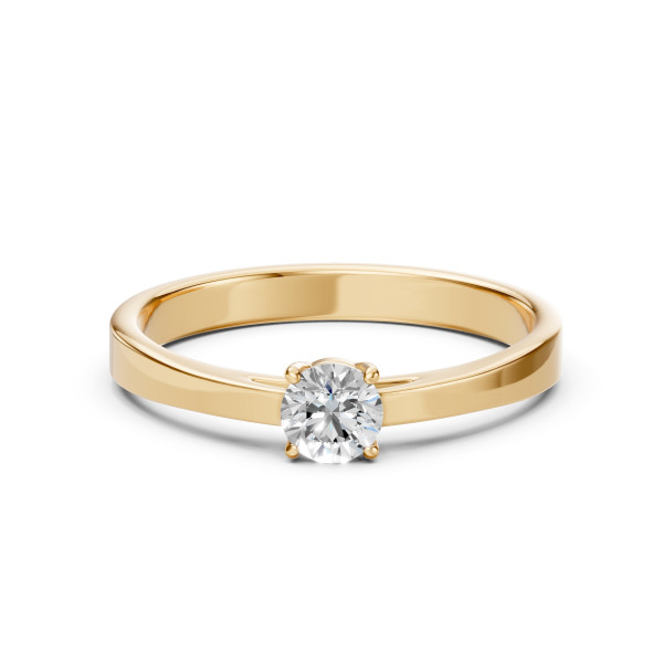CARA Златен пръстен с диамант 0.35 ct GIA сертификат K101-10012Y