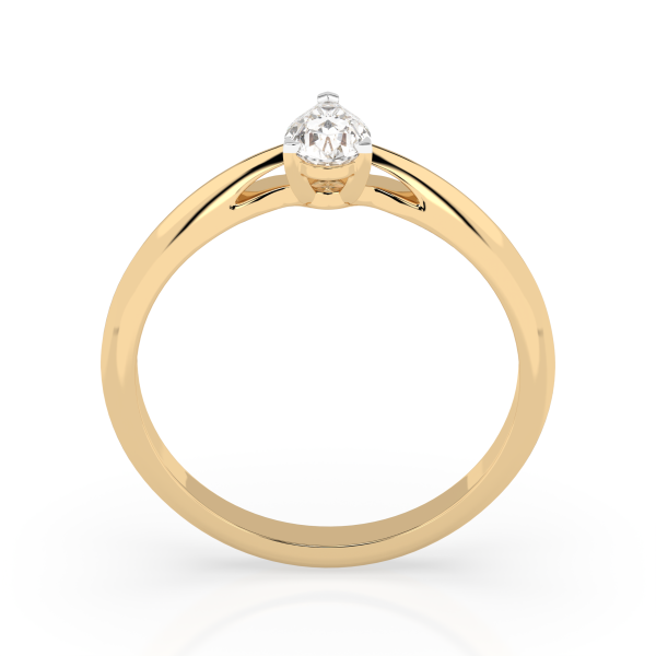 CARA Златен пръстен с диамант 0.30 ct GIA сертификат K101-10190Y PAR