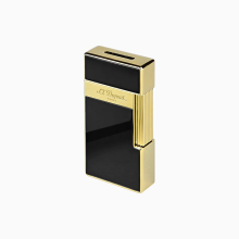 ЗАПАЛКА S.T.DUPONT  BIG D LIGHTER BLACK LACQUER AND GOLD 25002