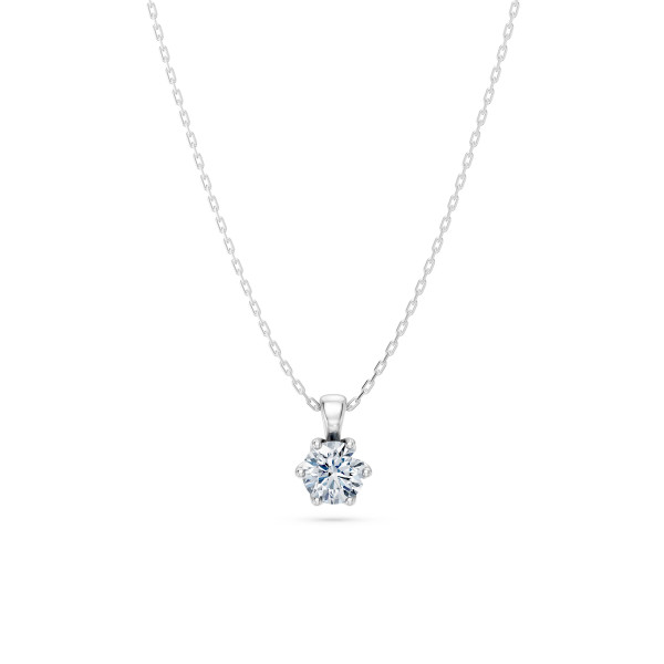 Cara колие с диамант 0.50 ct GIA сертификат – ЗЛАТНО БИЖУ 14К K104-10004W(5.1)/14K