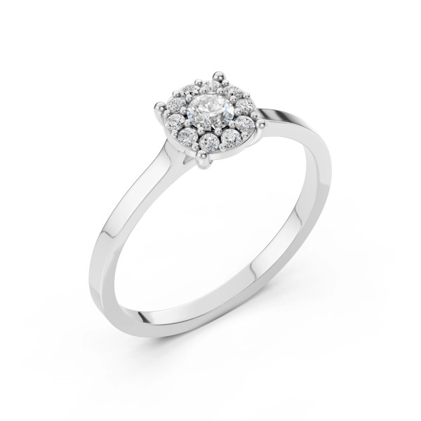 Cara пръстен с диаманти 0.15+0.15 ct – ЗЛАТНО БИЖУ 14К K101-10017/1W(3.4)/14K