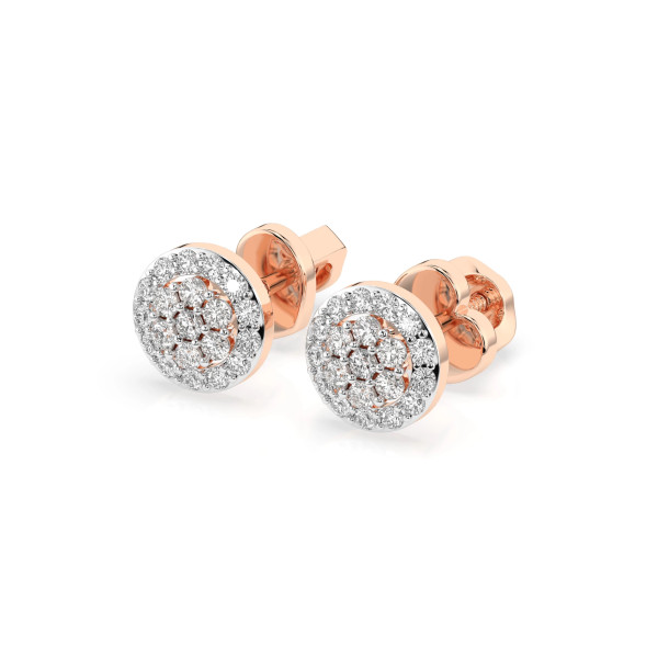 Cara обеци с диаманти 0.16+0.14 ct – ЗЛАТНО БИЖУ 14К K102-10072R/14K