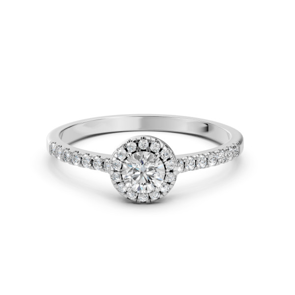 CARA Златен пръстен с диаманти 0.35+0.29 ct GIA сертификат K101-10095W