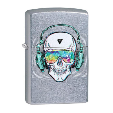 Запалка Zippo 29855 Skull Headphone Design