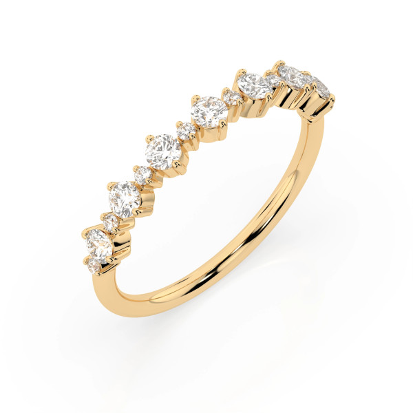 Cara пръстен с диаманти 0.42+0.08 ct – ЗЛАТНО БИЖУ 14К K101-10147Y/14K