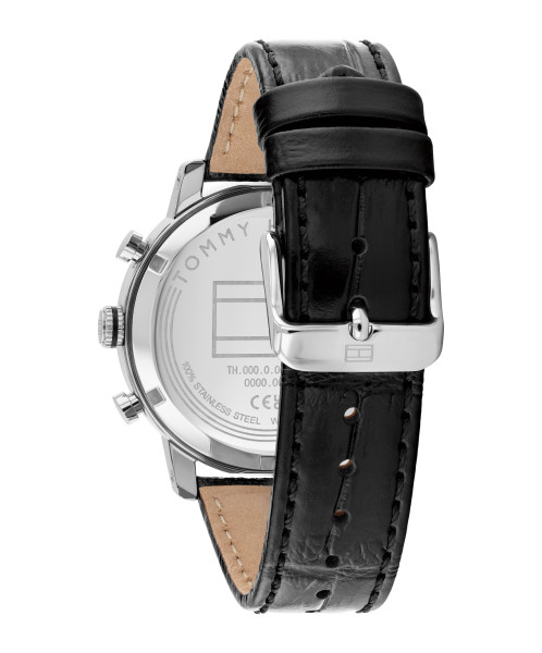 tommy hilfiger 1710725 кожена черна каишка класически модел classicwatches.bg