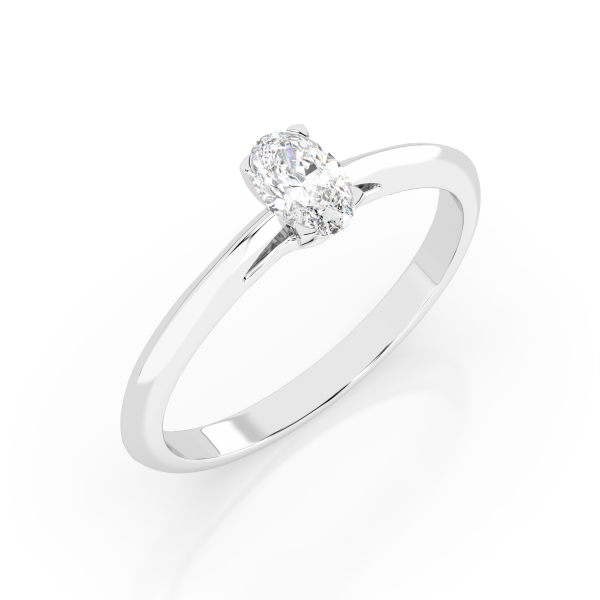 CARA Златен пръстен с диамант 0.40 ct GIA сертификат K101-10190W OV