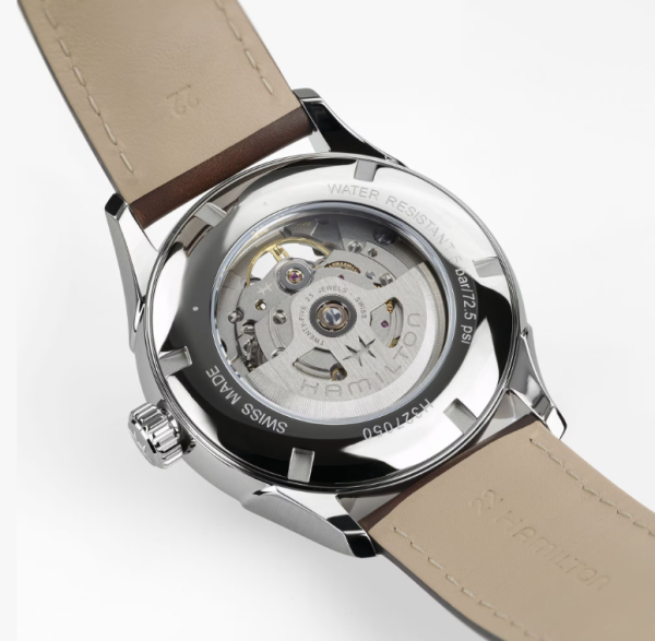 hamilton h32705501 изглед отпред open heart механизъм classicwatches.bg
