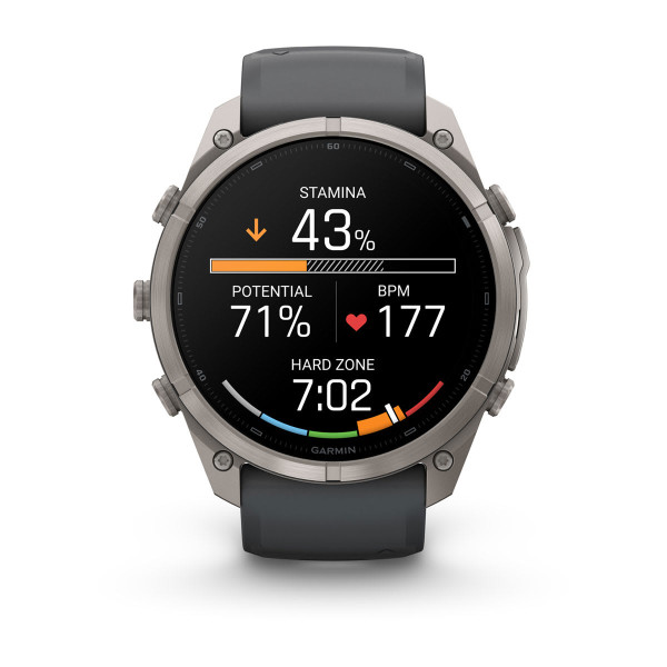 Garmin Fenix 9 Pro inReach Titanium с Graphite/Black силиконова каишка 010-04337-21