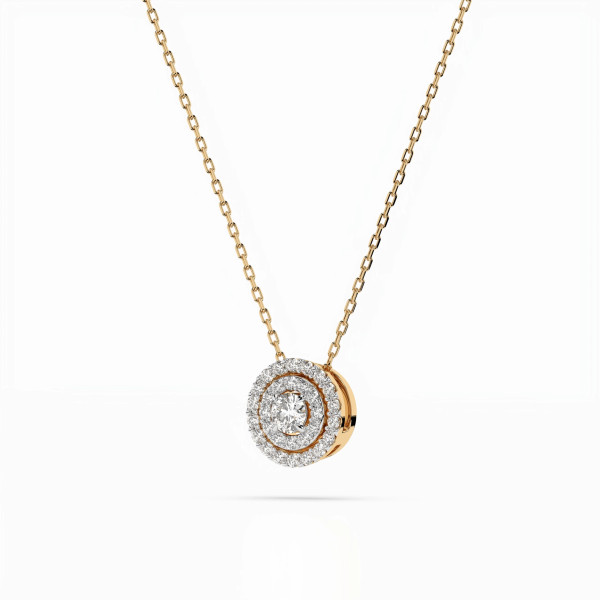 Cara колие с диаманти 0.09+0.15 ct – ЗЛАТНО БИЖУ 14К K104-10043Y/14K