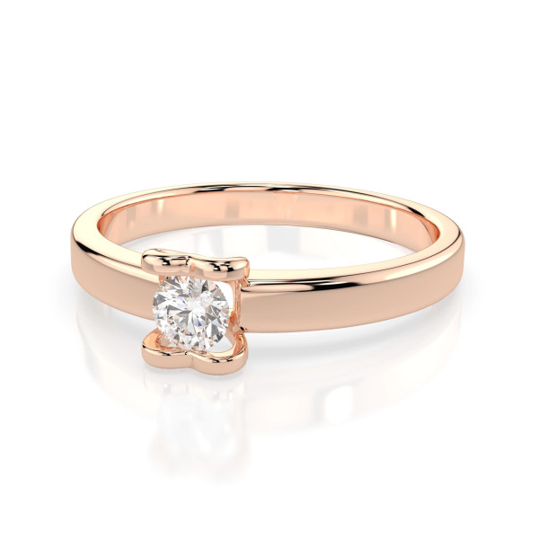 Cara пръстен с диамант 0.15 ct – ЗЛАТНО БИЖУ 14К K101-10013R(3.4)/14K