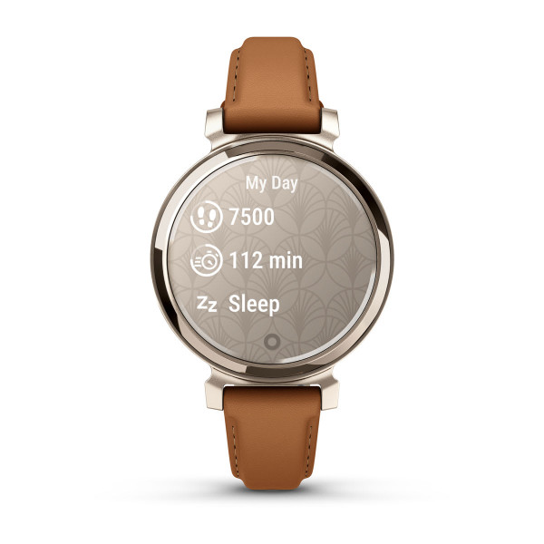 Garmin Lily 2 Classic Cream Gold with Tan leather strap 010-02839-72