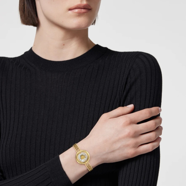 versace дамски часовник ve5f00226 сребрист циферблат луксозен дизайн classicwatches.bg