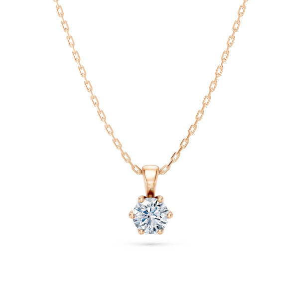 Cara колие с диамант 0.30 ct GIA сертификат – ЗЛАТНО БИЖУ 14К K104-10004R(4.2)/14K